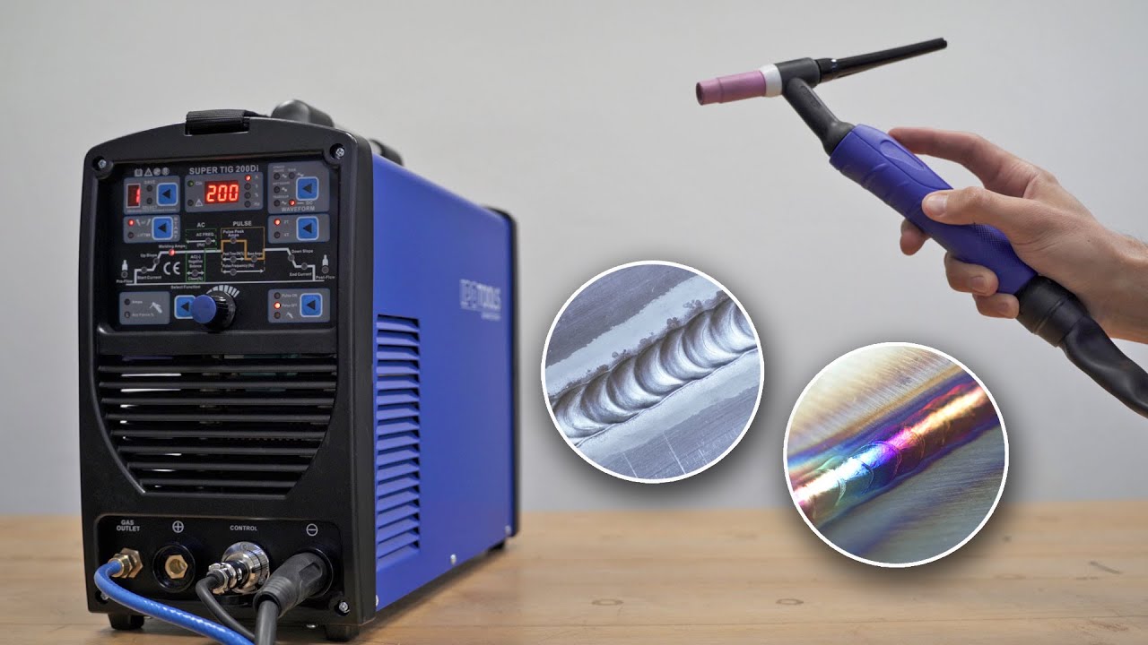 Сварочный аппарат AC DC TIG (с импульсом) - IPOTOOLS SUPERTIG 200DI (распаковка и тестирование)