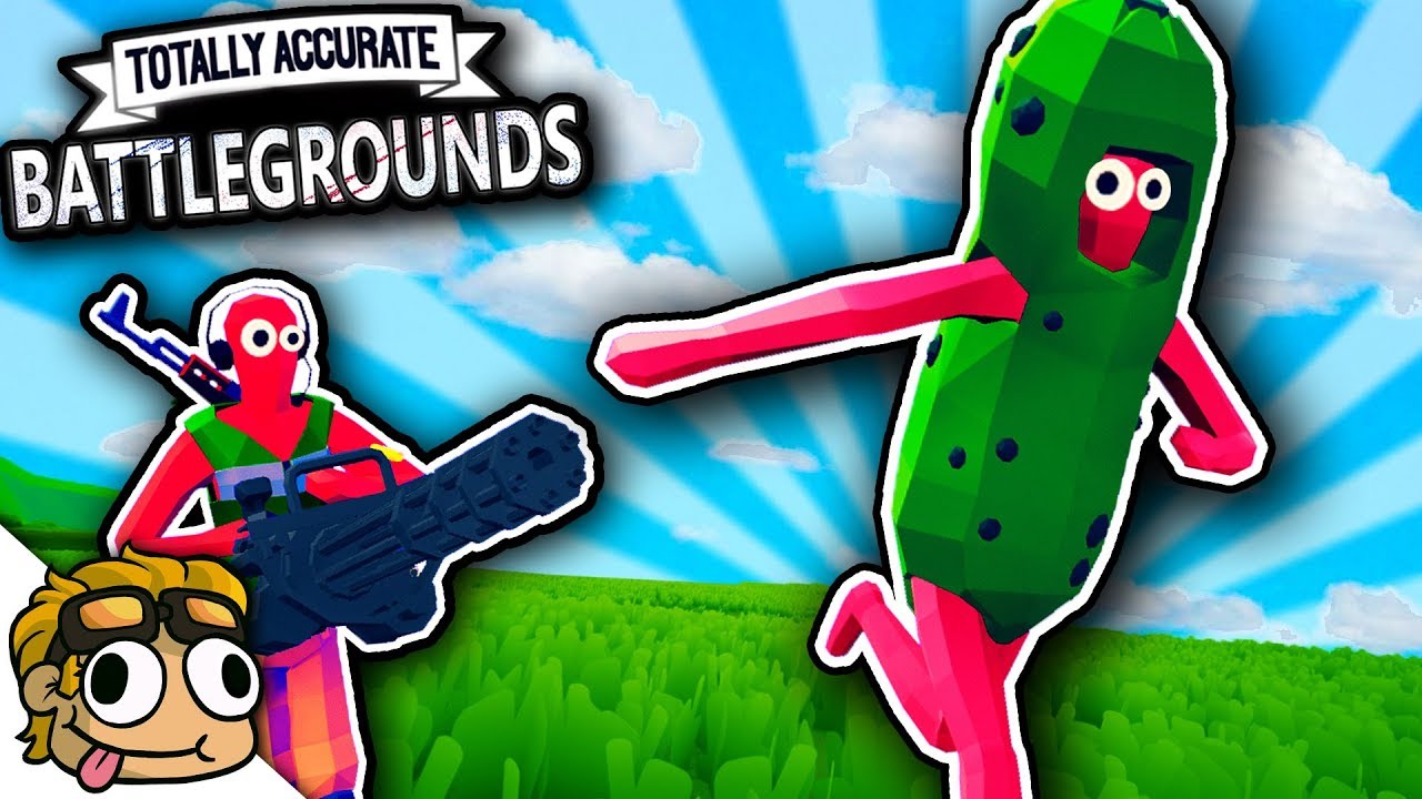 TABG PICKLE SUIT vs MINIGUN BATTLE! | Totally Accurate Battlegrounds Funny Moments
