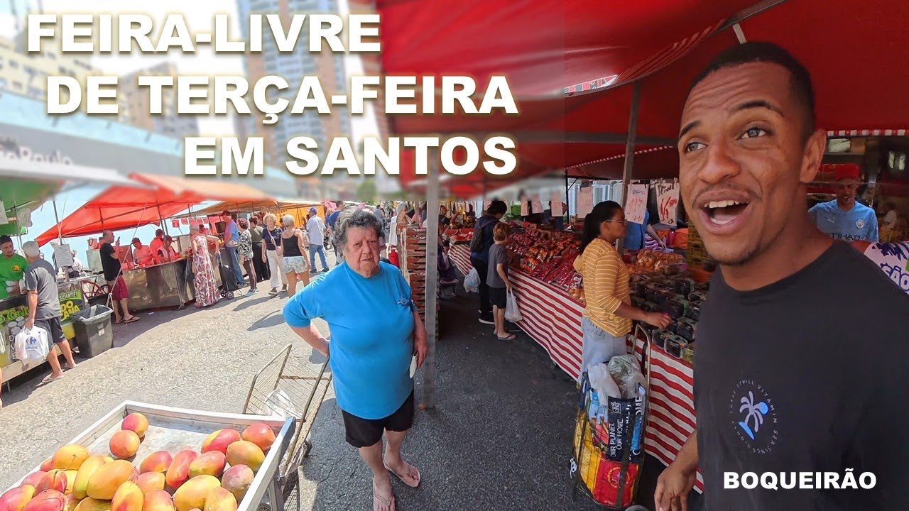 Feira Livre do Boqueirão: Cores, Sabores e Tradição de Santos #feiralivre #frutas #legumes #santos