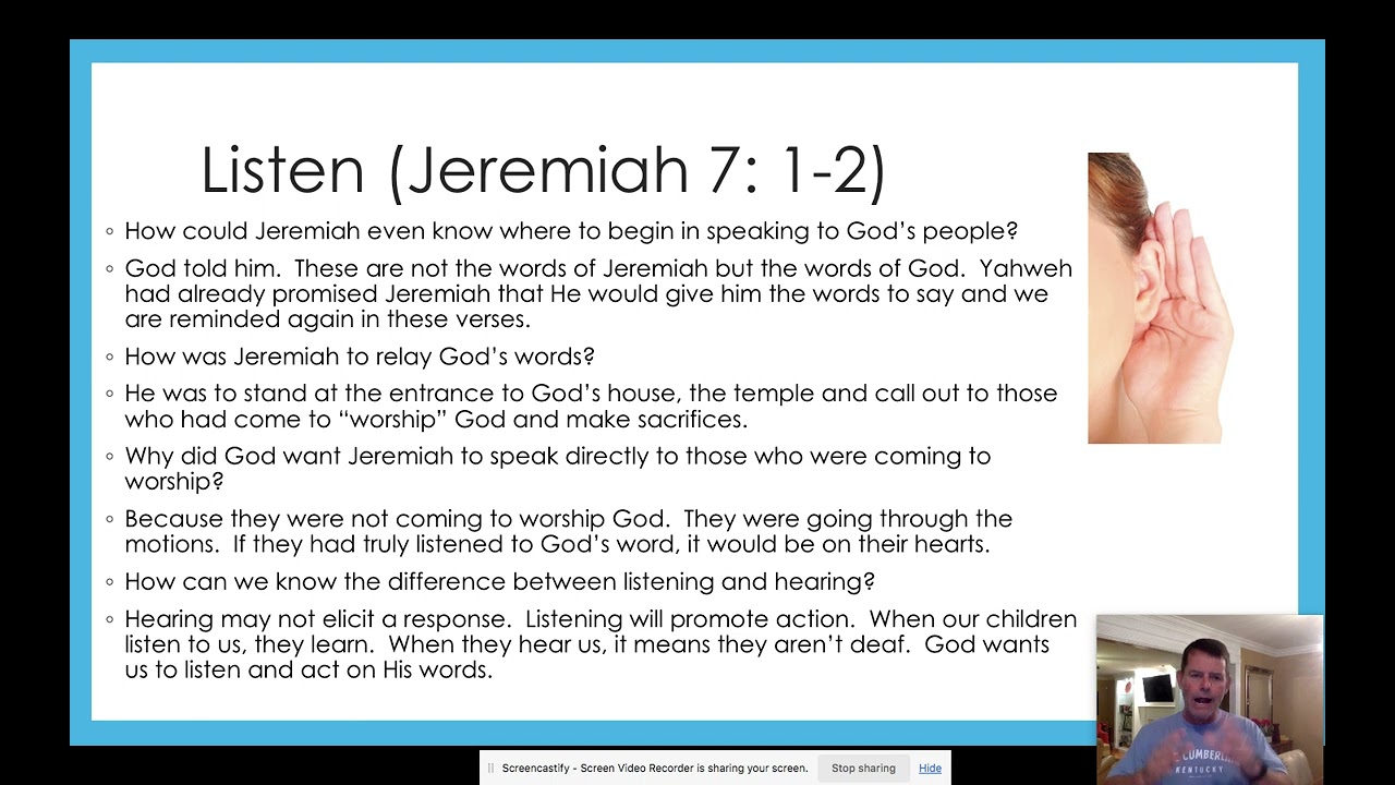 Personal (Jeremiah 7: 1-15)