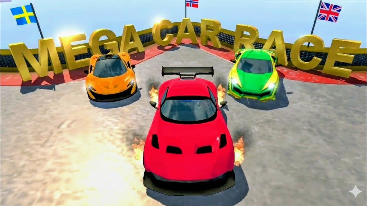 Extreme Mega Car Race and Mega Ramp | Ultimate Car Stunts - Android GamePlay