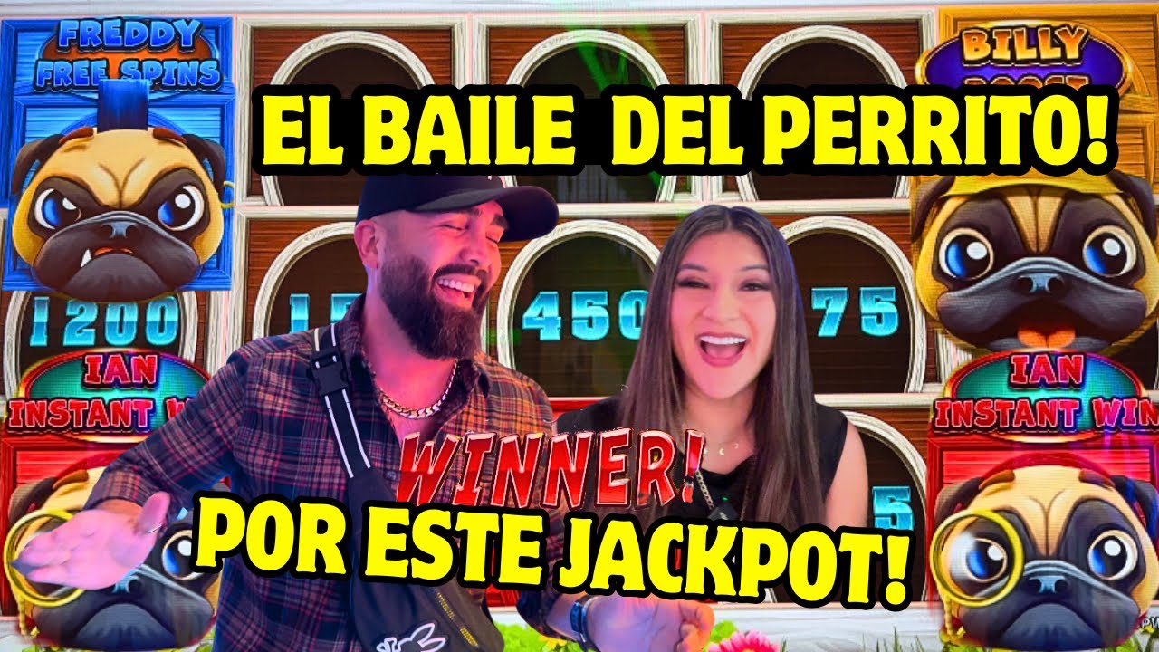 LA NUEVA MAQUINA QUE NOS PUSO A BAILAR EN LAS VEGAS AL GANAR JACKPOT ! REVENTARON LOS 3 PERRITOS !