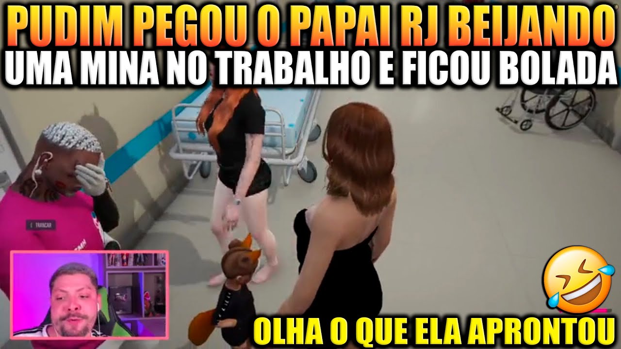 PUDIM PEGOU O PAPAI RJ BEIJANDO UMA MINA NO TRABALHO E FICOU BOLADA, OLHA O QUE ELA APRONTOU 🤣🤣