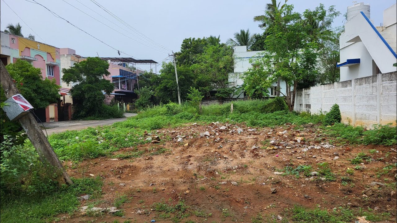 plot for sale in trichy | near k.k.nagar | 1755 sqft | east south corner plot | ₹3800 per sqft