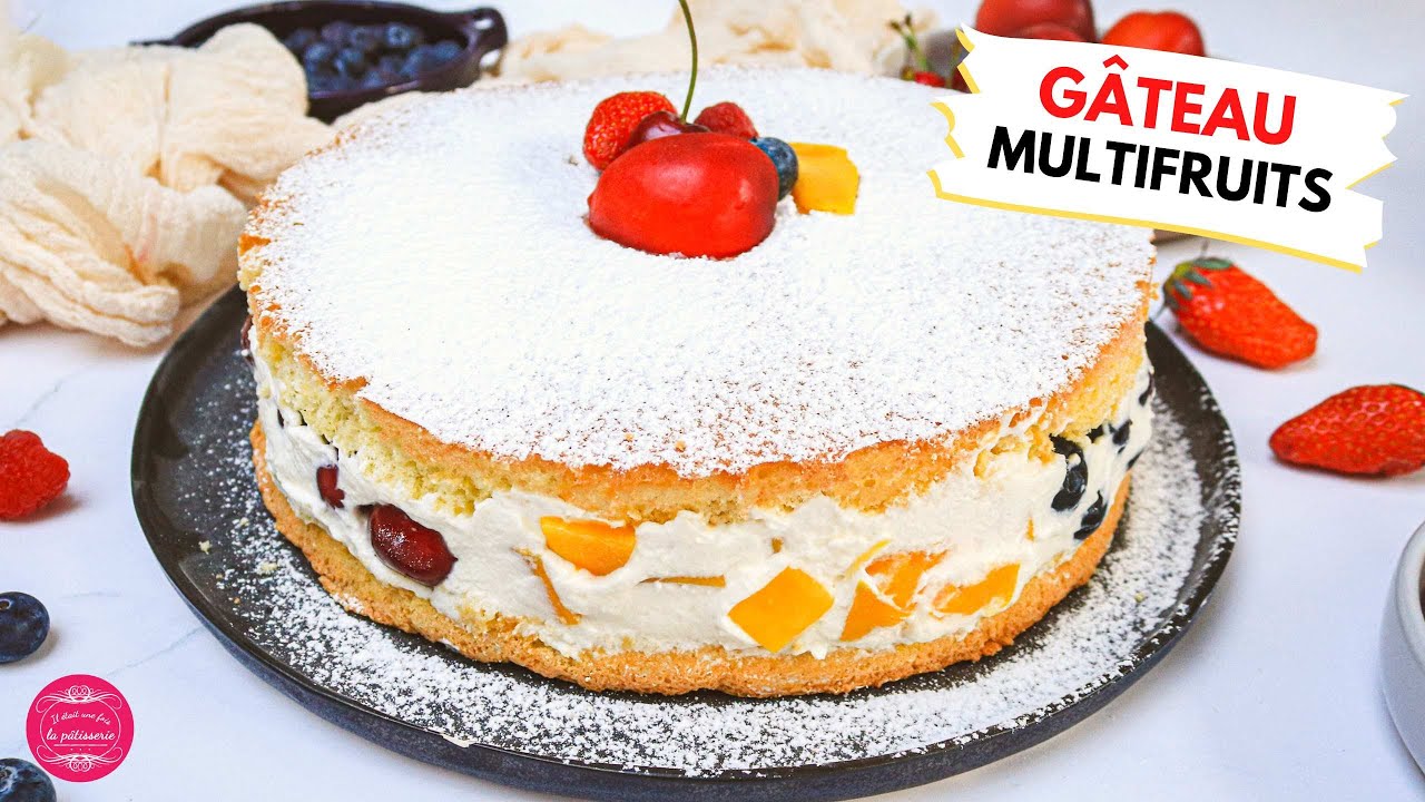 Une recette pour mettre tout le monde d'accord : le gâteau multifruits ! 🍑🍓🍒🍊