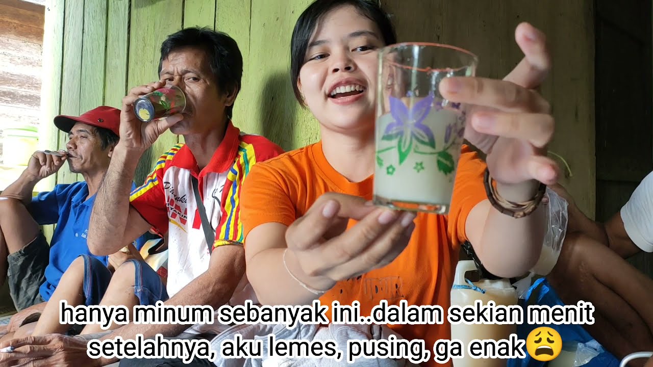 Gadis Dayak Mabuk Tuak🍻||Tradisi Bayar Hajat/Menepati Janji Suku Dayak Siang🌸🍃