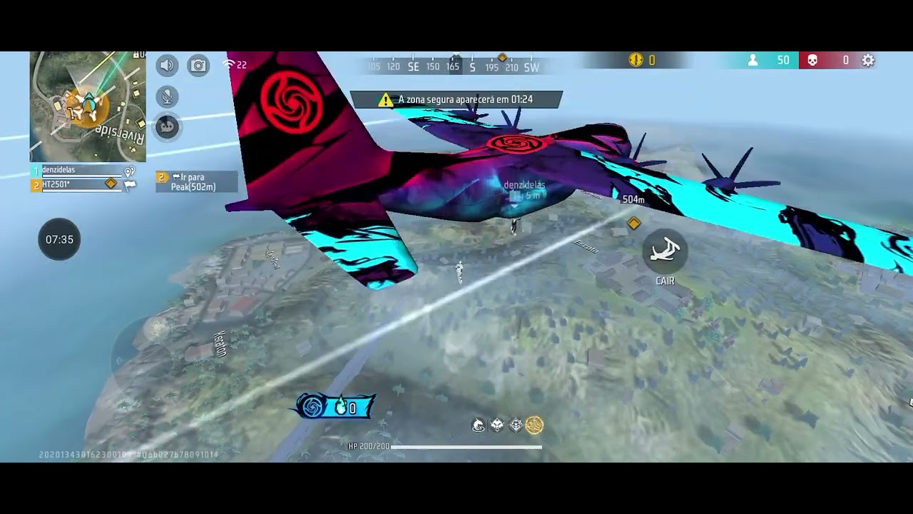 Jogando free Fire
