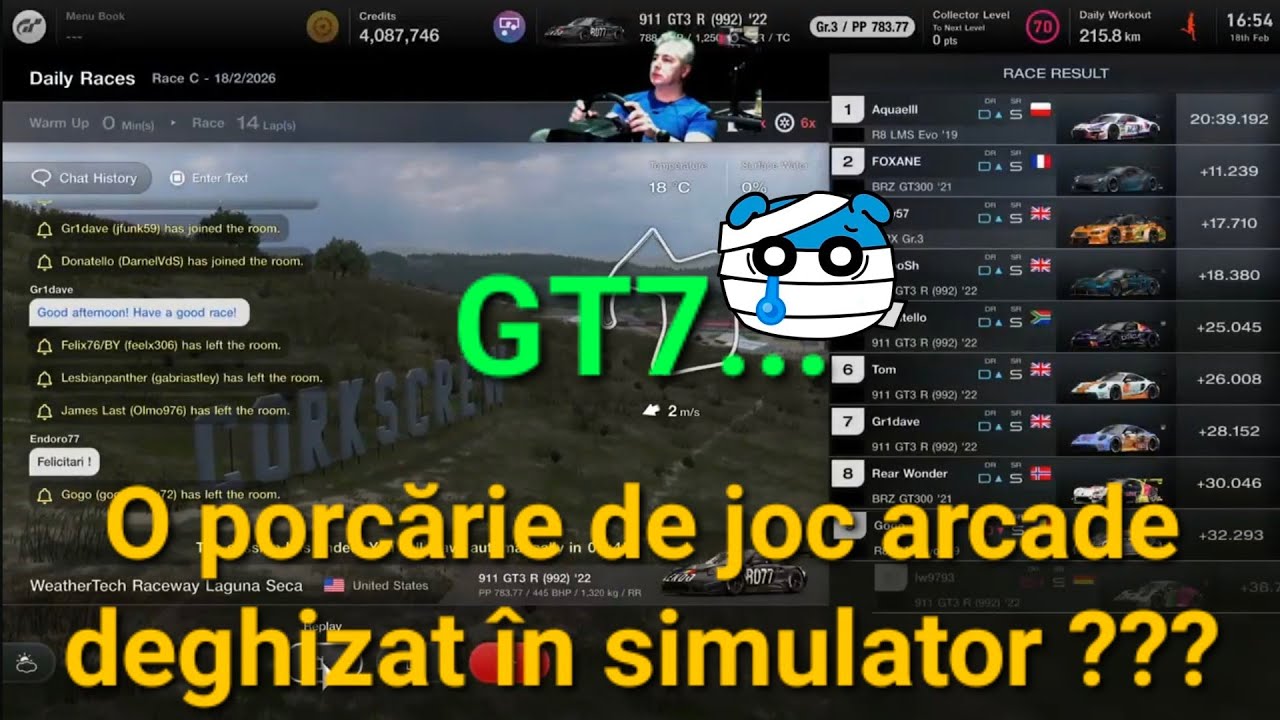 Endoro77's Live 😊 GT7 Race C Laguna Seca