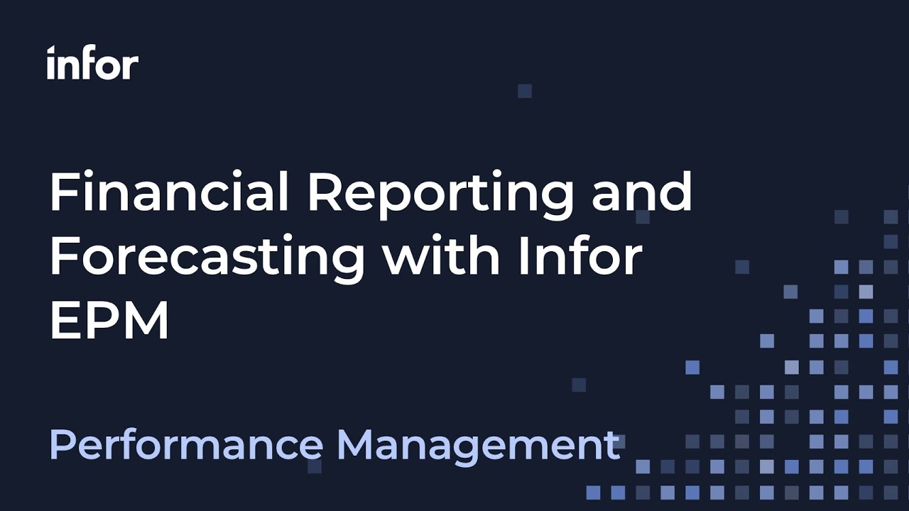 Planificaci&oacute;n estrat&eacute;gica, financiera y operativa con Infor EPM
