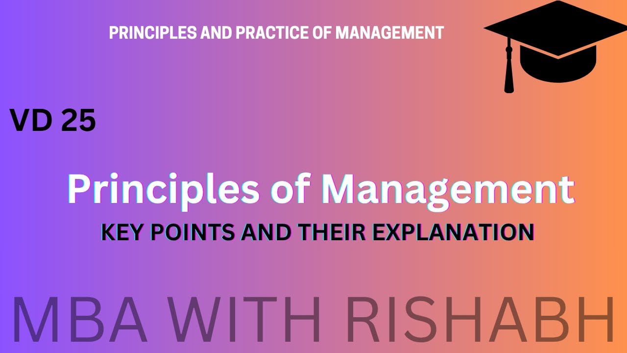 Principles of Management | MANAGEMENT PRINCIPLES 