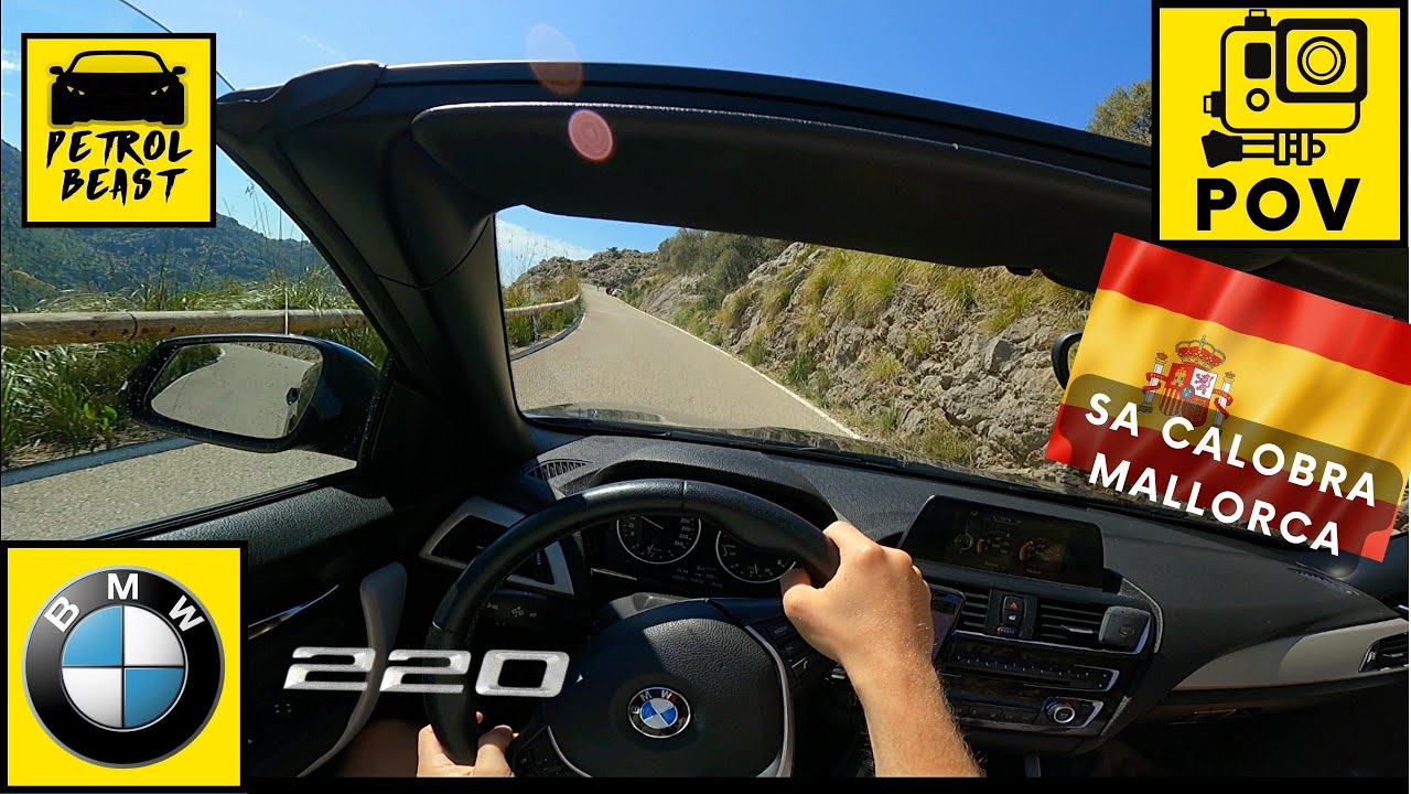 Sa Calobra EPIC ROAD - POV | MALLORCA Spain | BMW 220D F23 Cabrio auto - hillclimb ascend test drive