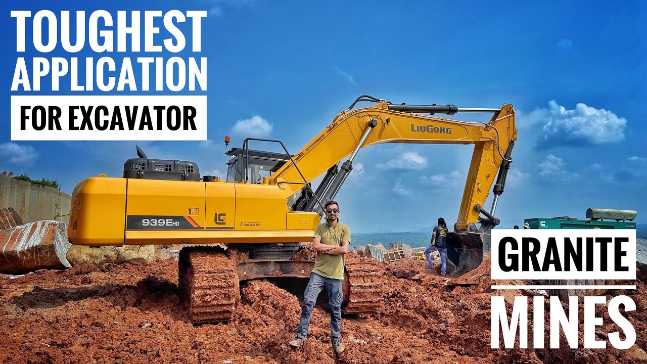 Challenges in Granite Mines #granite #excavator #mining