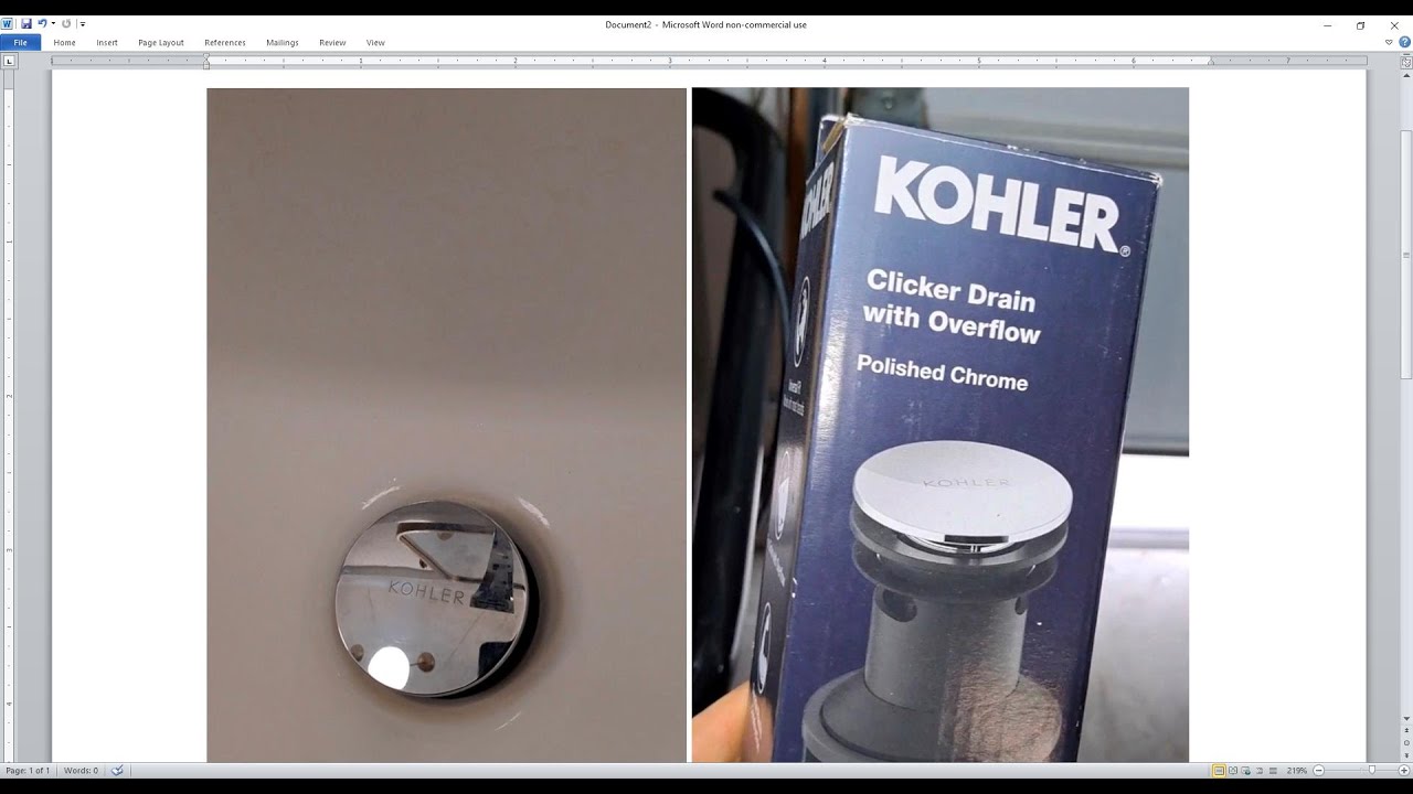 How to repair jammed or broken Kohler pop up sink drain