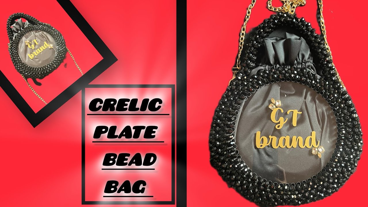 How to make crelic plate bead bag | bead bag tutorial | how to make bead bag | 💐Gt brand 💐