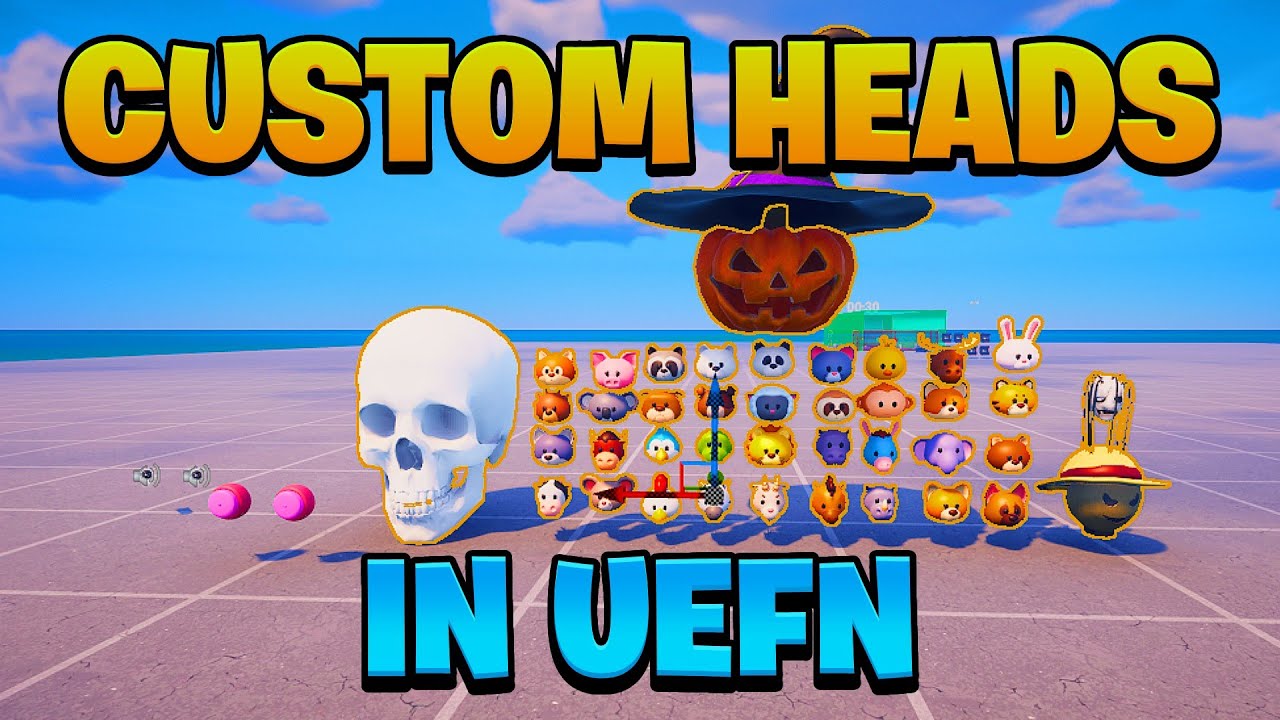 How to get CUSTOM HEADS in Fortnite Creative (UEFN)