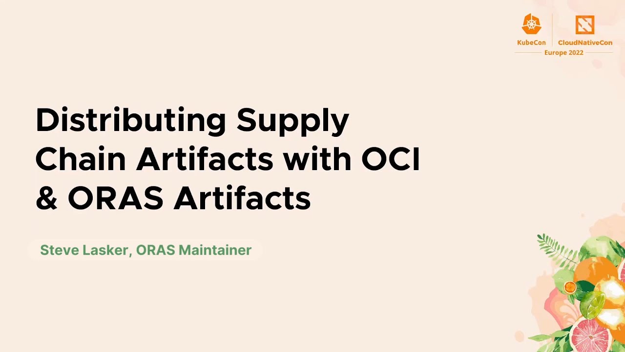 Distributing Supply Chain Artifacts with OCI & ORAS Artifacts