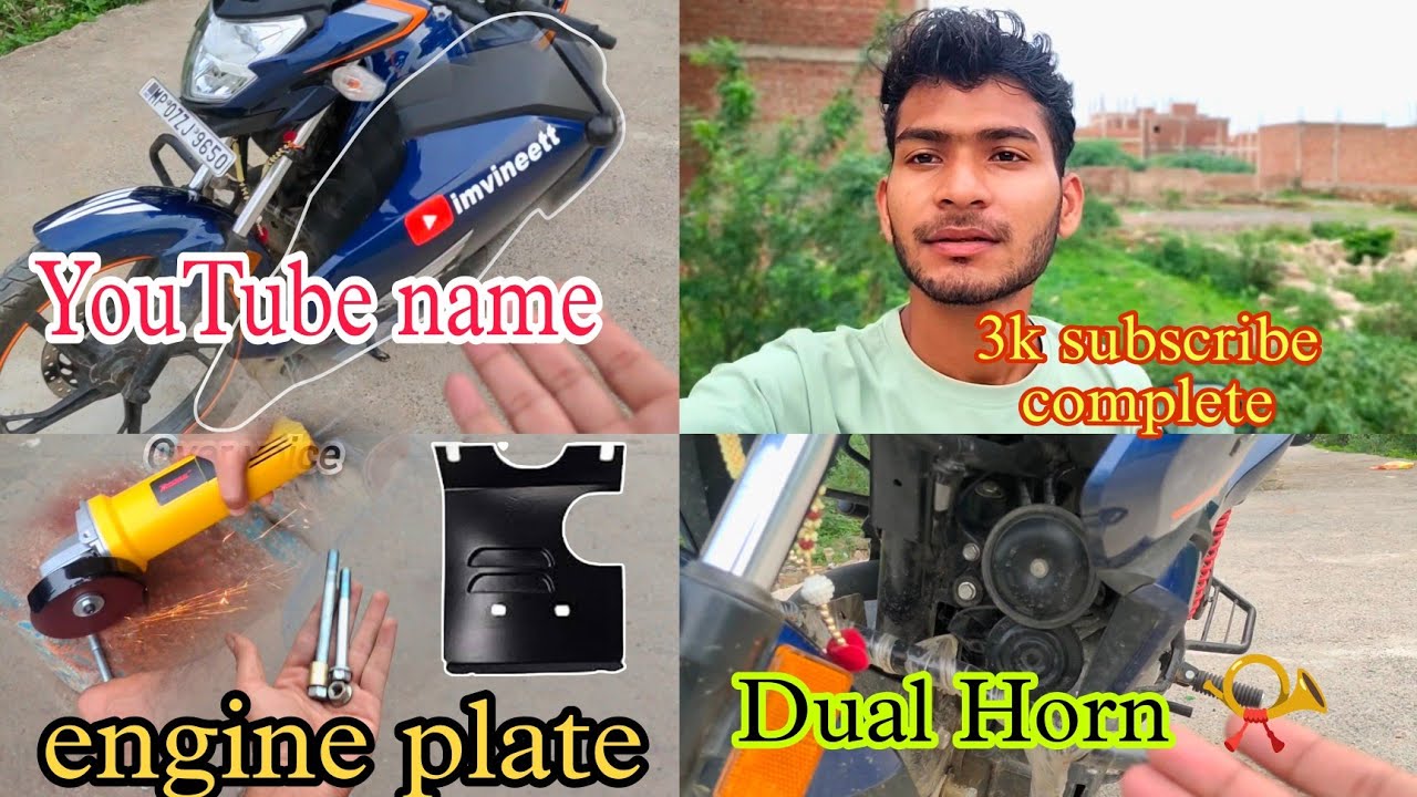 Honda sp 125 engine guard with dual horn no challan and bike pe YouTube name imvineett 🔥