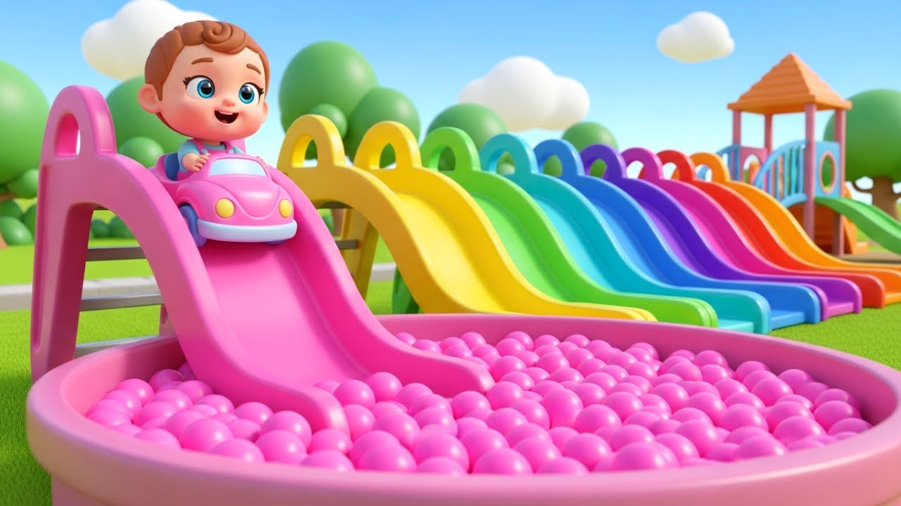 Learn Colors with Slide and More! | Colors for Kids | Cartoon for Kids | Nursery Rhymes & Kids Songs