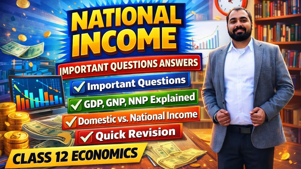 National Income and Related Aggregates Important Questions &Answers | Class 12 Economics |CBSE Board