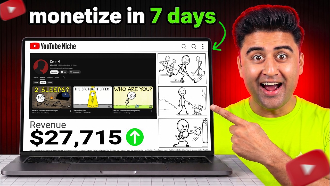 I Monetized a YouTube Channel in 7 Days with AI 🤖🚀| Automation Full Course