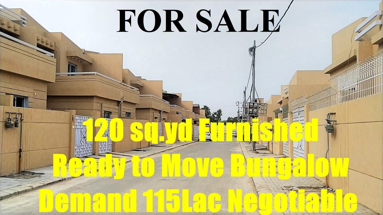 Furnished Ready to Move 1Unit Bungalow For Sale | Gohar Green City