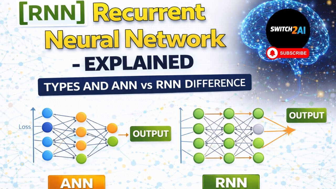 Recurrent Neural Network RNN Explained Types and ANN vs RNN Difference