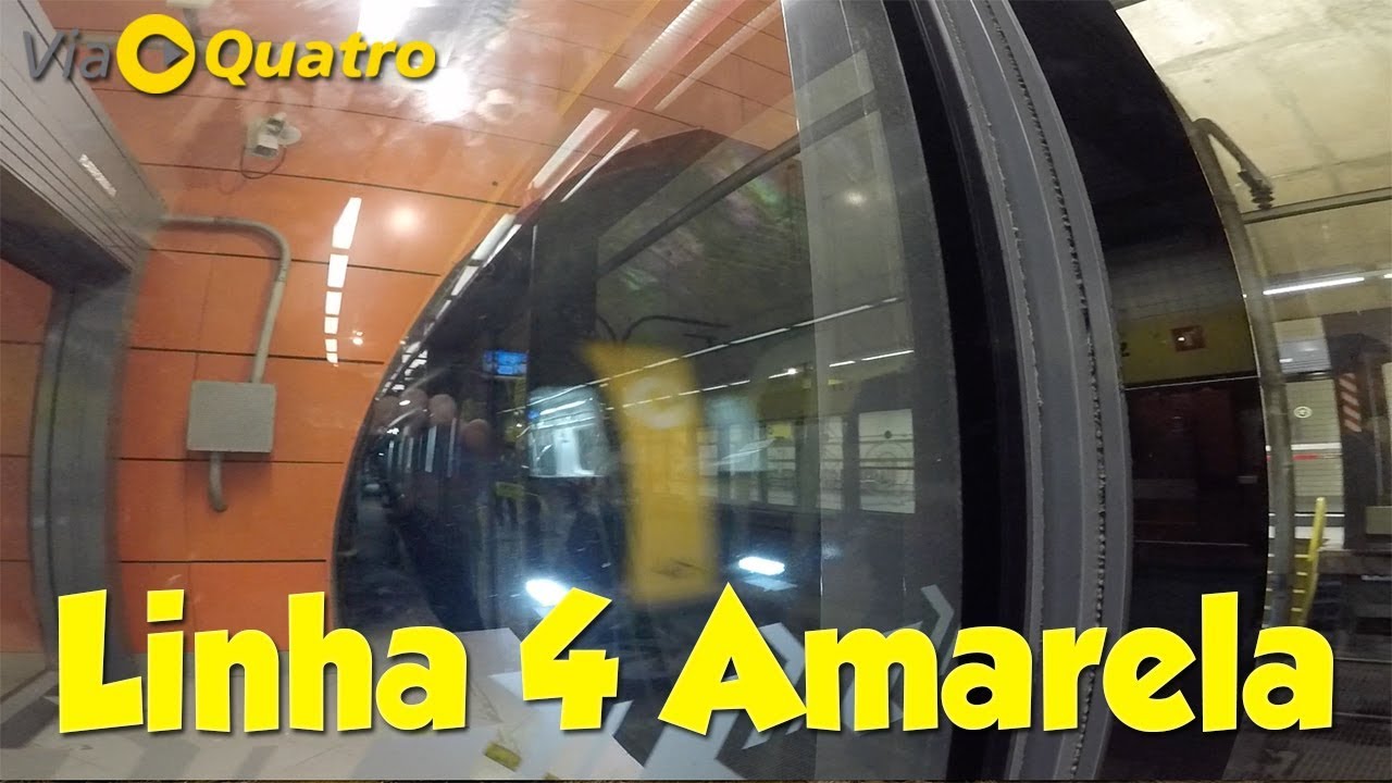 LINHA 4 AMARELA METRÔ (17/11/17) - Trecho Completo