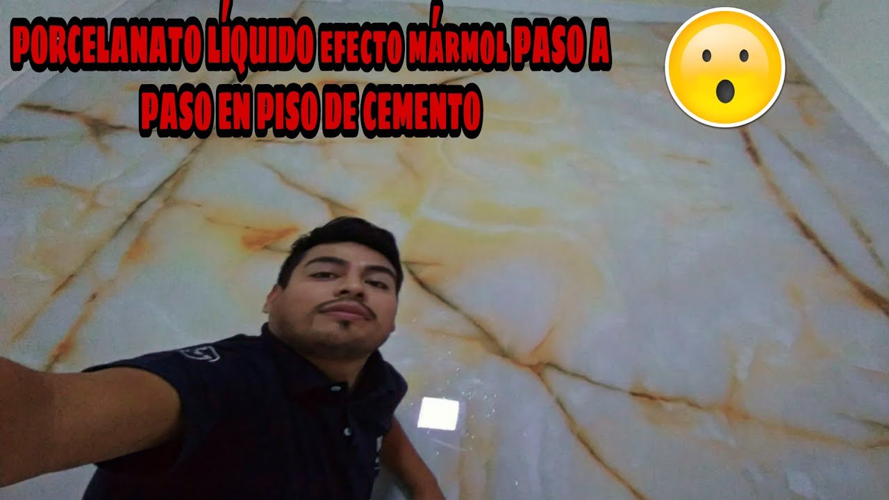 Porcelanato Líquido paso a paso en piso de cemento