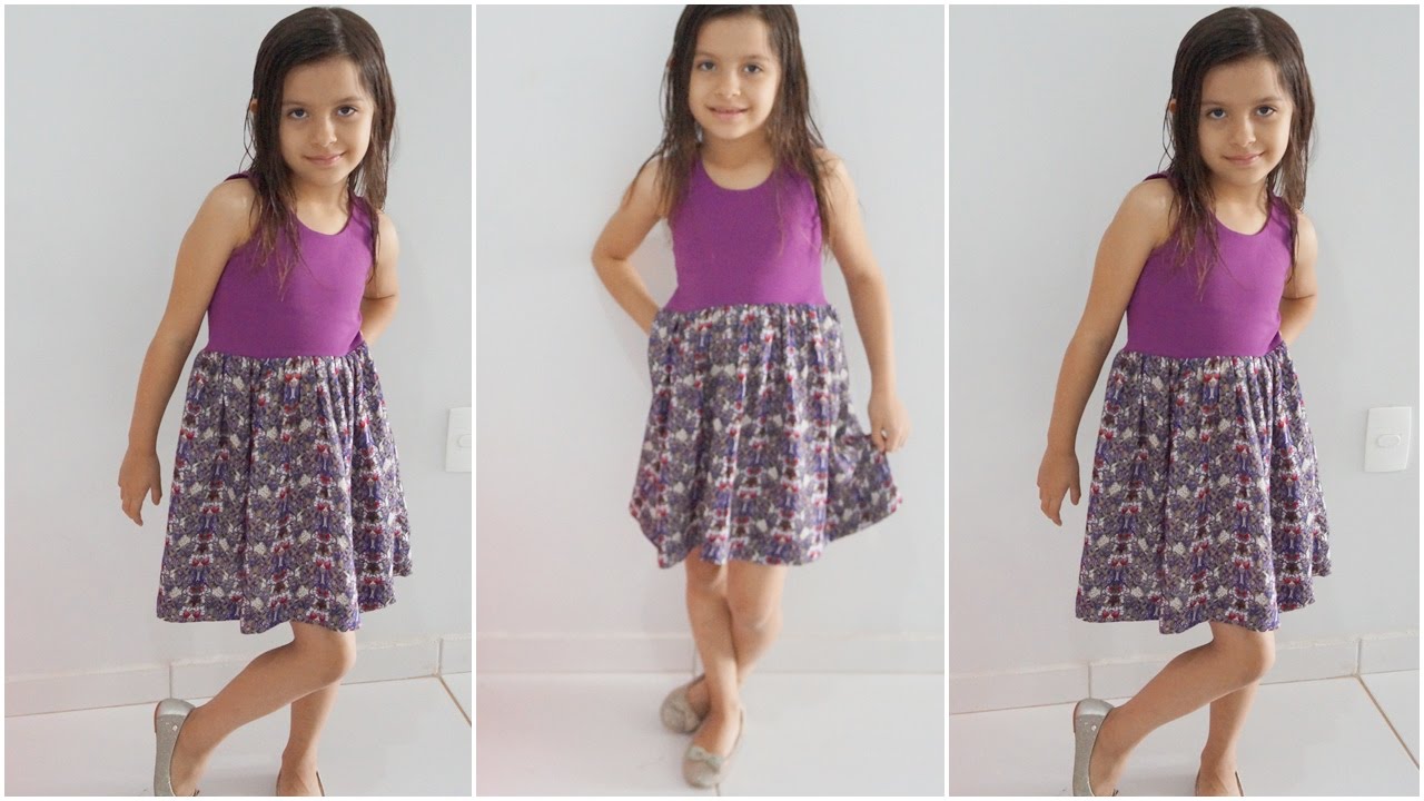 Costura para iniciantes Vestido infantil simples