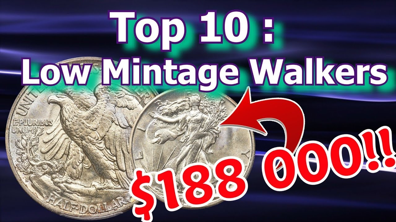 Top 10 Low Mintage Walking Liberty Half Dollar Coins Worth Money