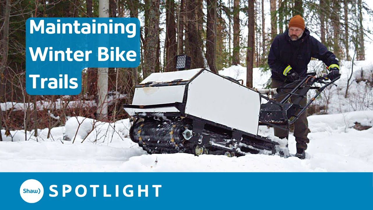 Grooming Cranbrook's Fat Bike Trails with a Snowdog Machine