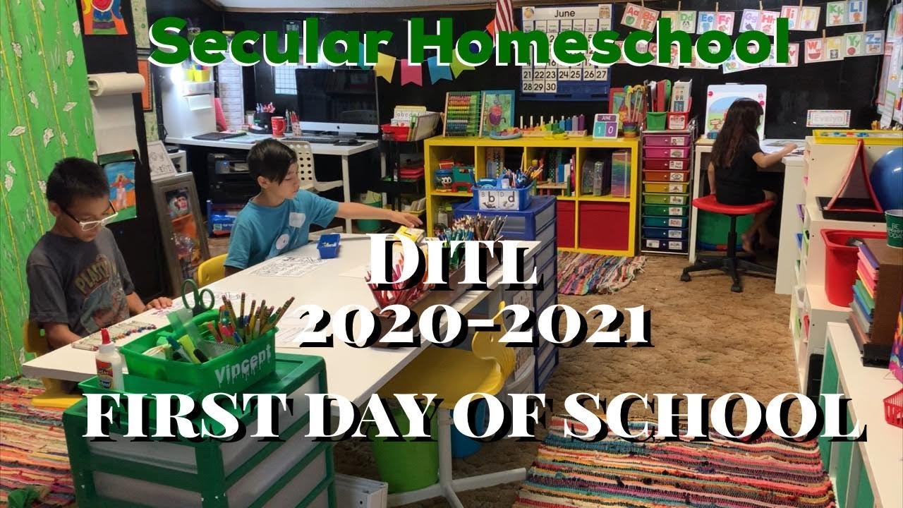 SECULAR HOMESCHOOL DITL //2020-2021 FIRST DAY OF HOMESCHOOL