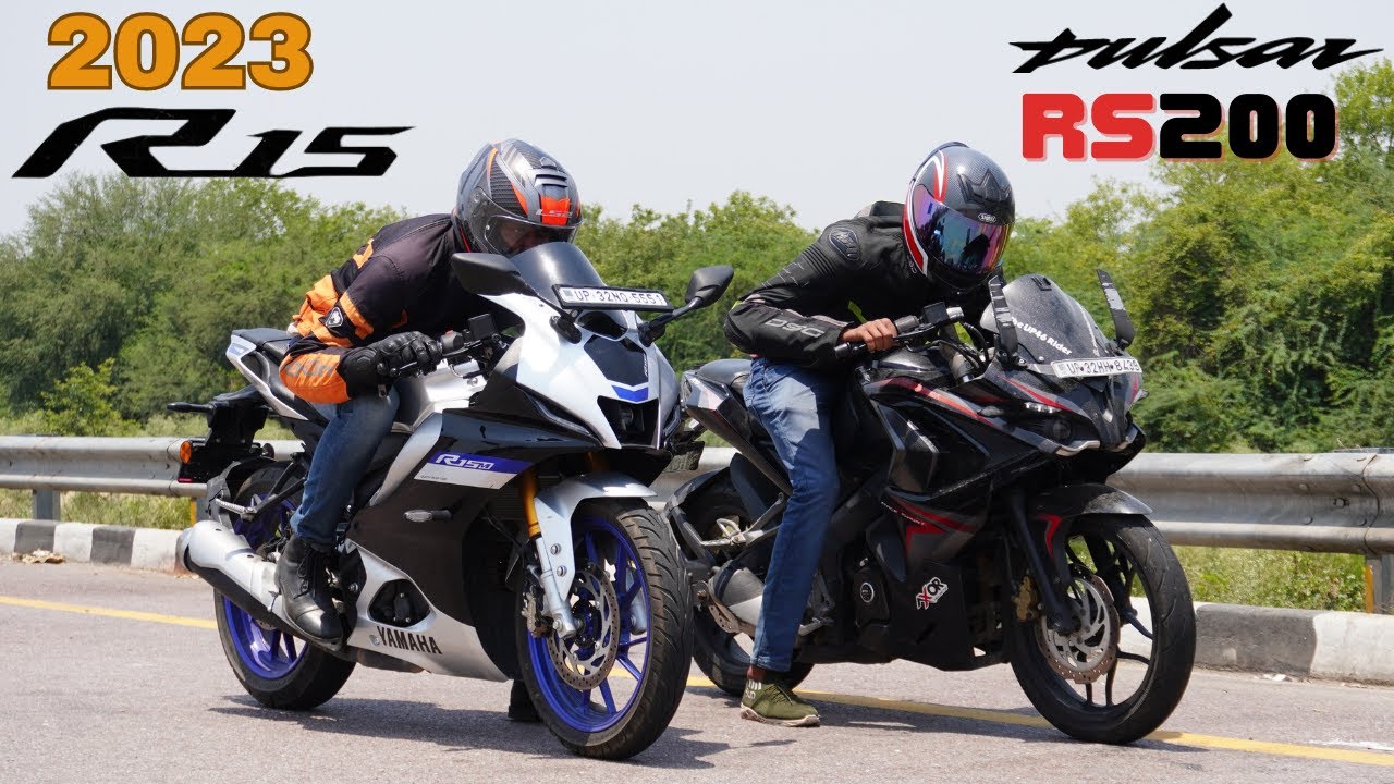 2023 Yamaha R15m BS7 vs Bajaj Pulsar RS200 BS3 Drag Race