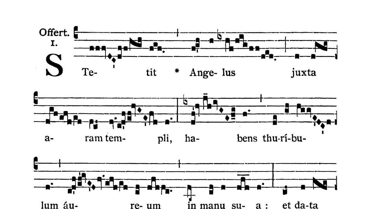 In dedicatione Sancti Michaelis Archangelis - Offertorium (Stetit Angelus)