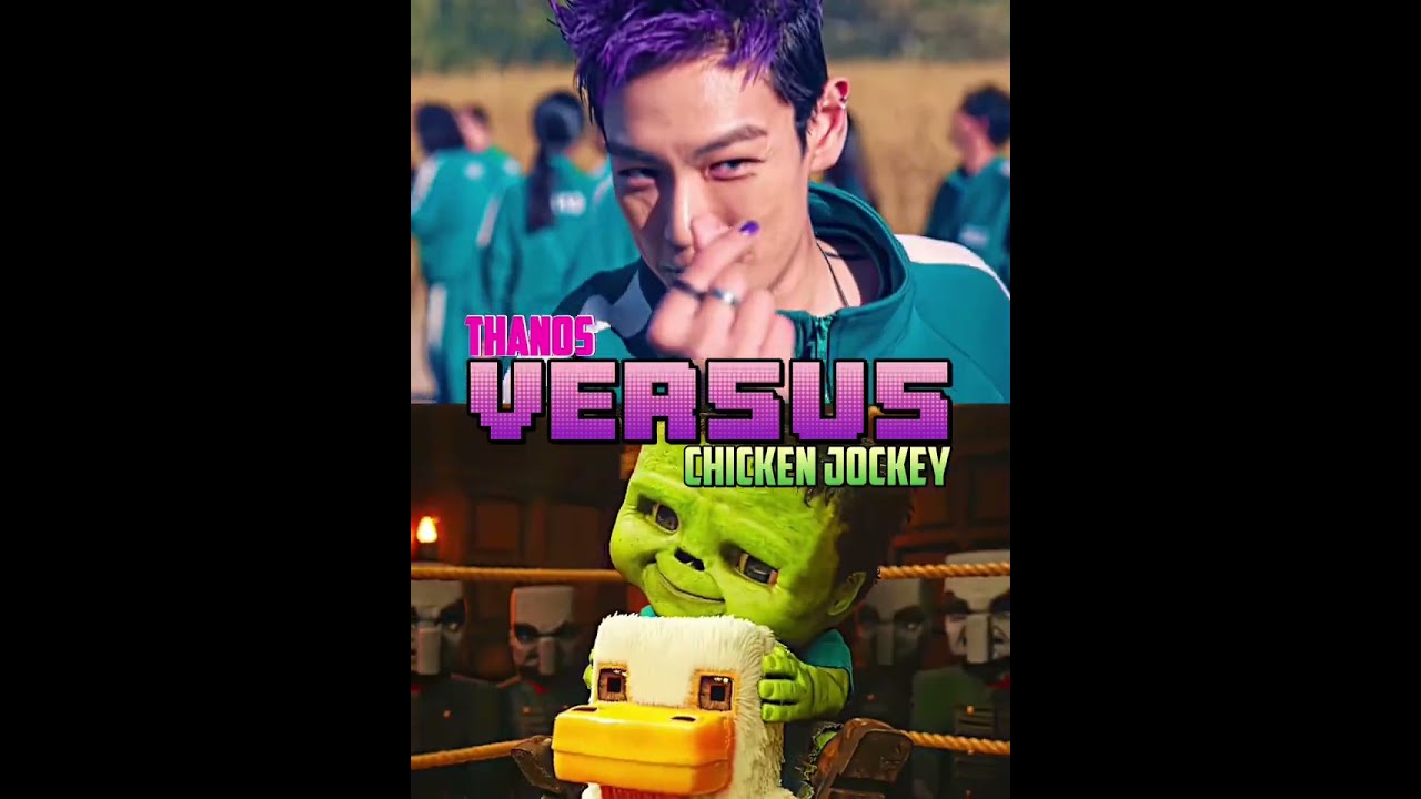Thanos (Squid Game) VS Minecraft Movie Characters