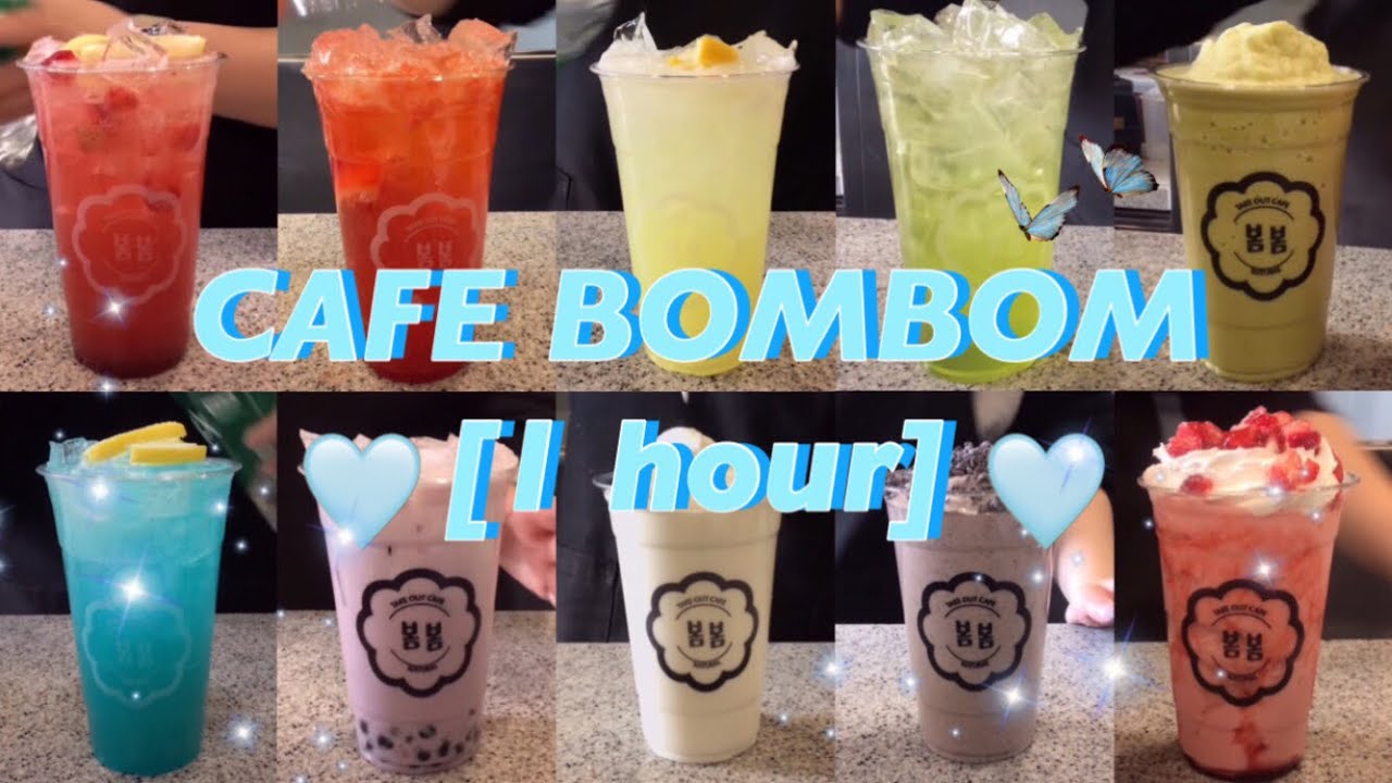 (ENG)[🌼CAFE VLOG🌼] 💗1 hour collection💗 봄봄 음료 1시간 모아보기💗 | cafe vlog | 봄봄 브이로그 | 카페 브이로그 |