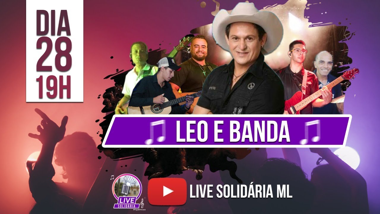 Live Solid&aacute;ria ML - LEO E BANDA - #FiqueEmCasaeParticipe