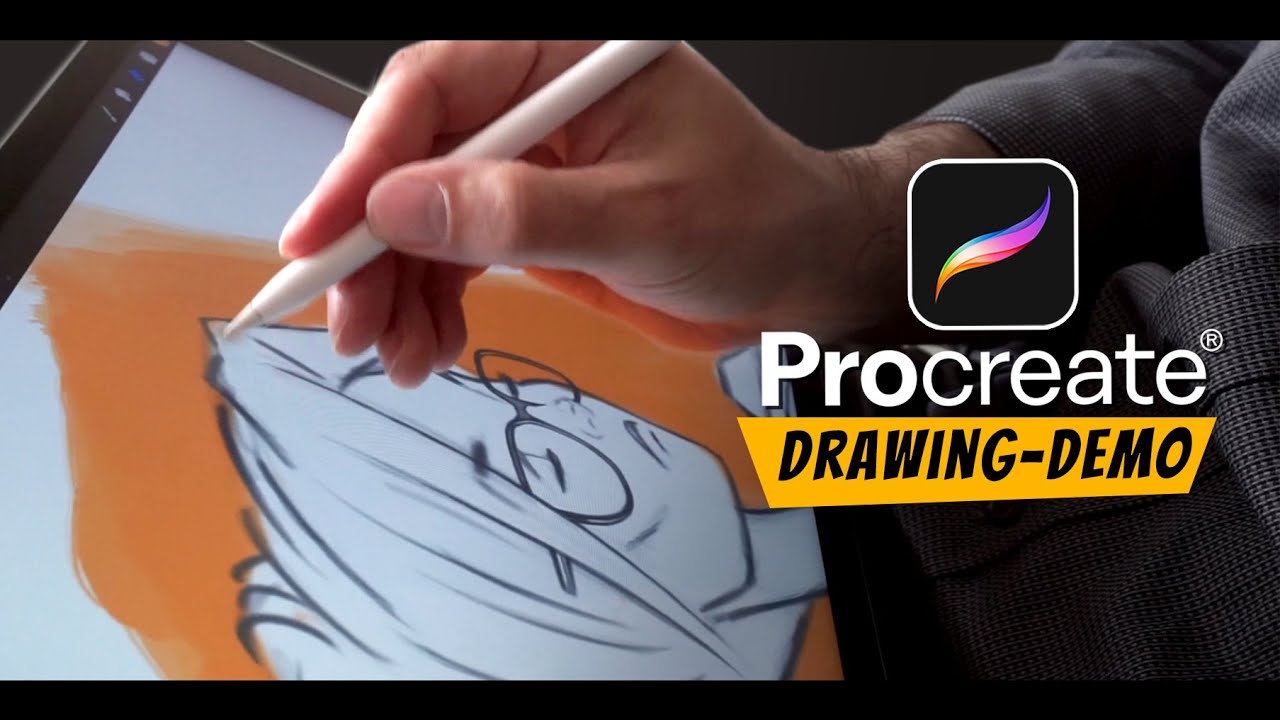 Drawing Demo - Procreate, iPad Pro, Apple Pencil