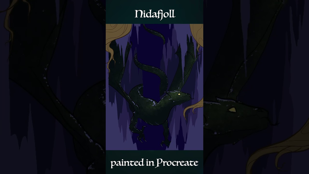 Speedpainting Nidafjoll and the Nidhogg