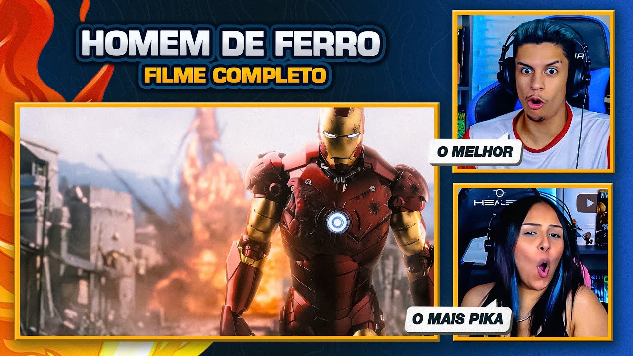 Homem de Ferro 1 | FILME COMPLETO ✅  [Casal Jounin React] 🔥
