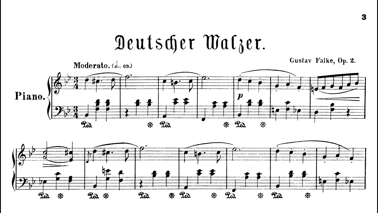 Gustav Falke: German Waltz, Op.2