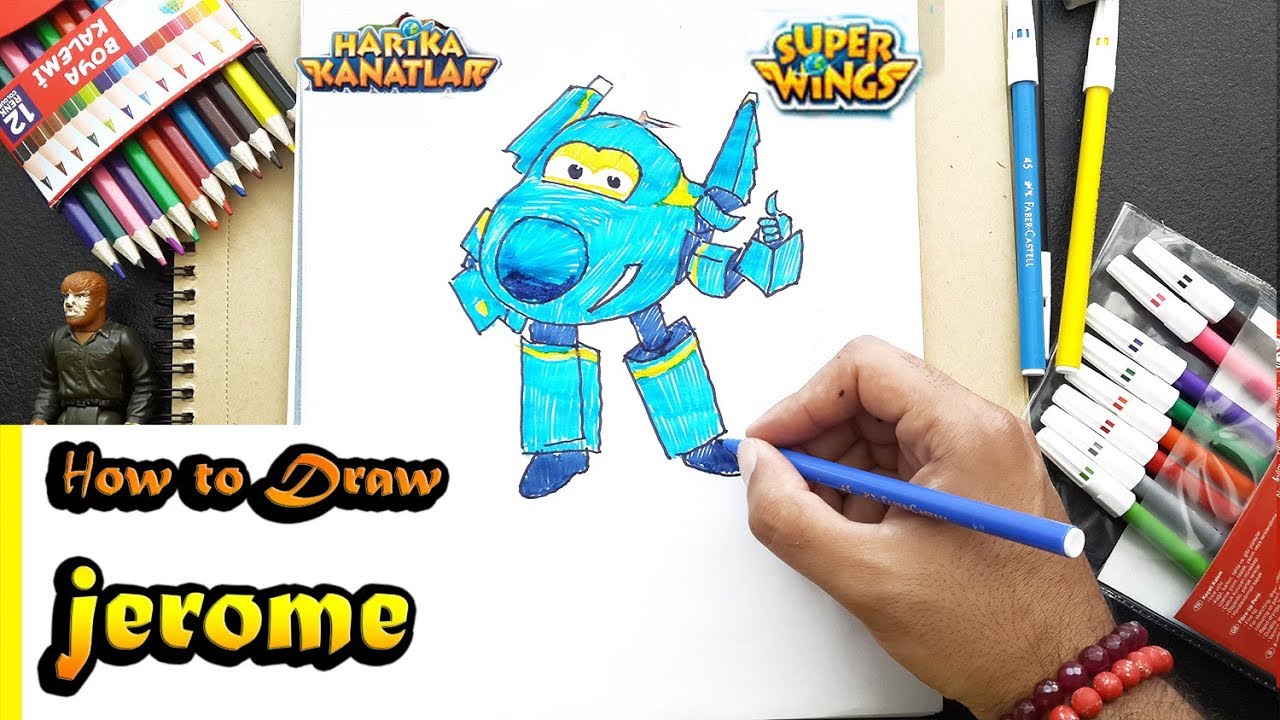 HOW TO DRAW SUPER WİNGS -JEROME- //HARİKA KANATLAR ÇİZİM