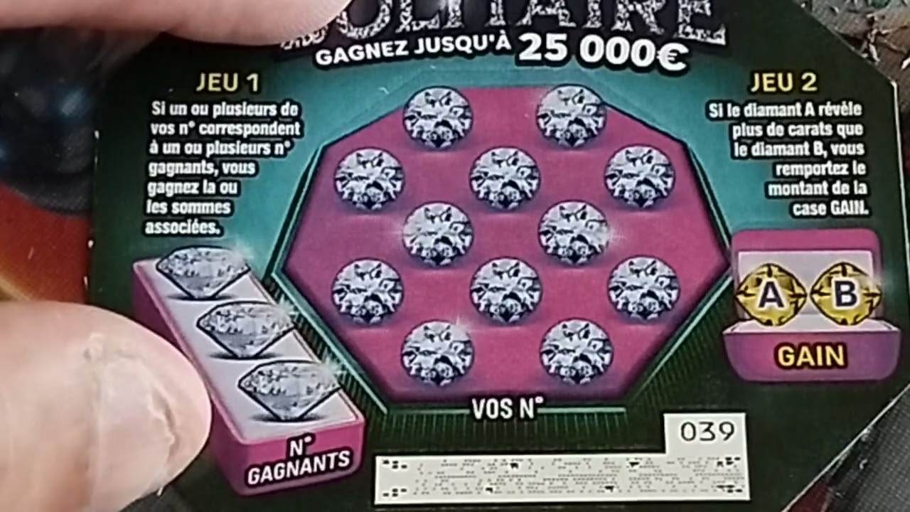 GRATTAGE DE 10 SOLITAIRE