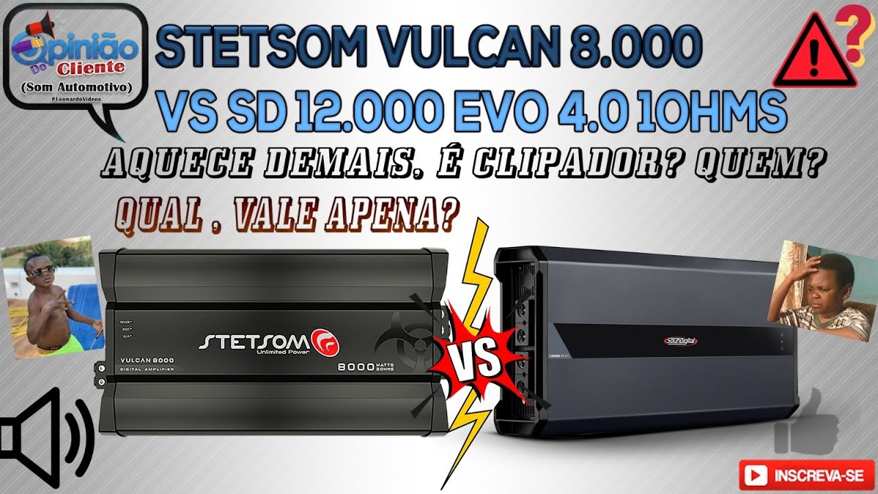Stetsom Vulcan 8.000 vs SD 12.000 Opinião do Cliente. Qual Vale Apena?