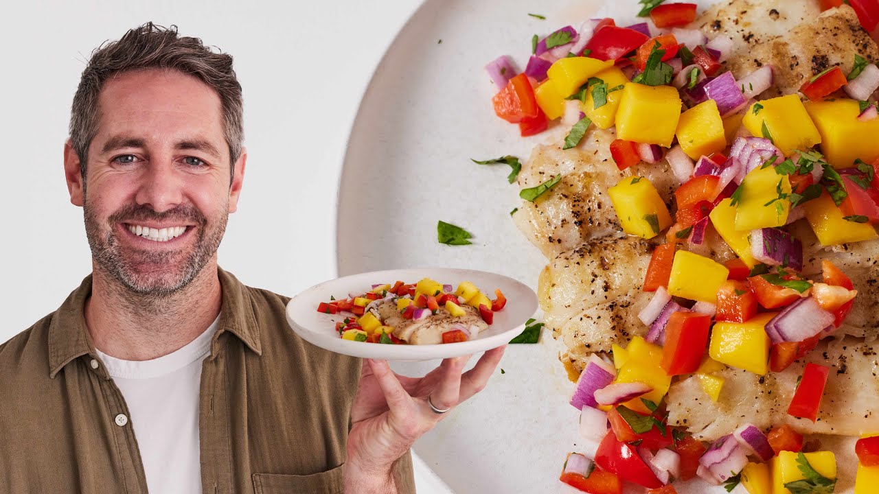 Grilled Halibut with Mango Salsa
