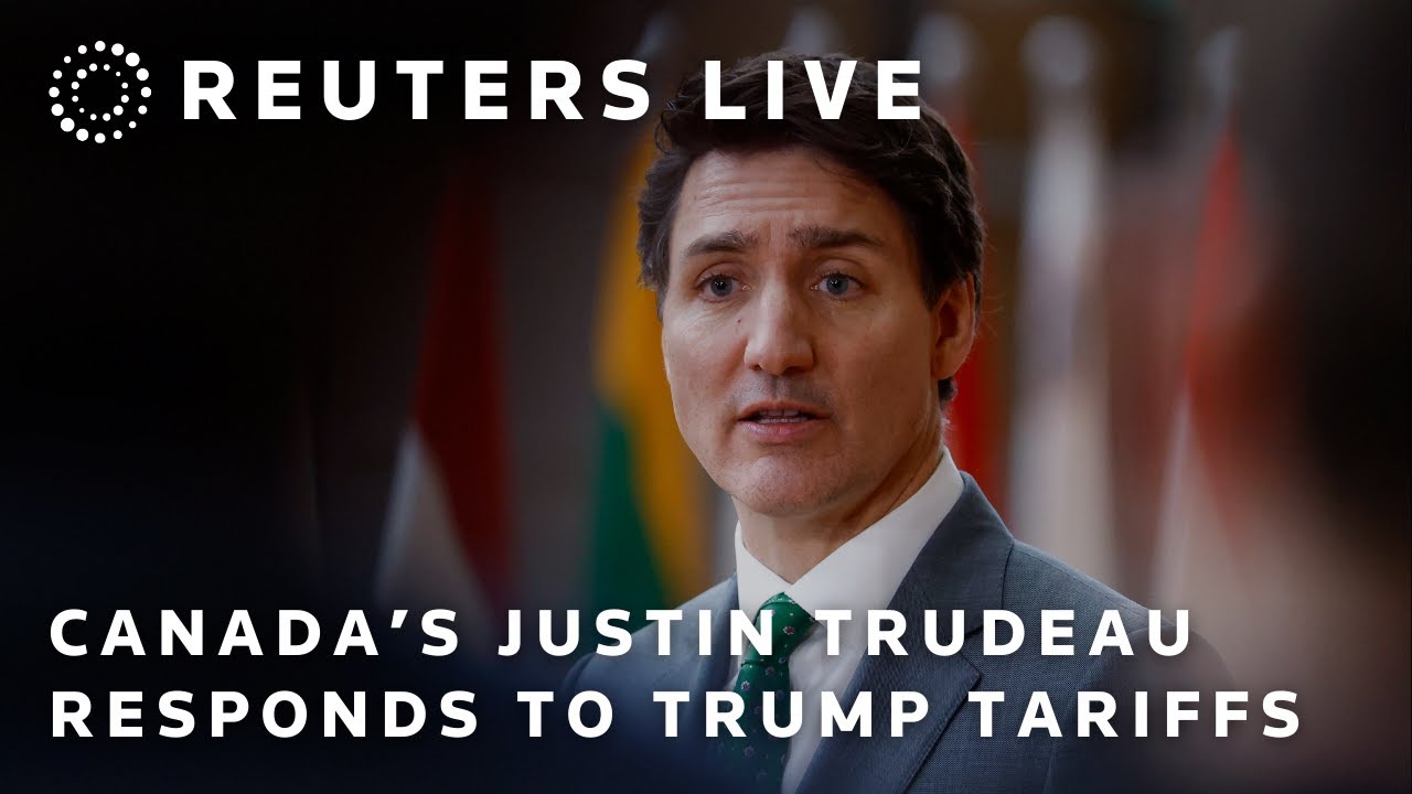 LIVE: Canadian Prime Minister Justin Trudeau press conference after Trump tariff announcement