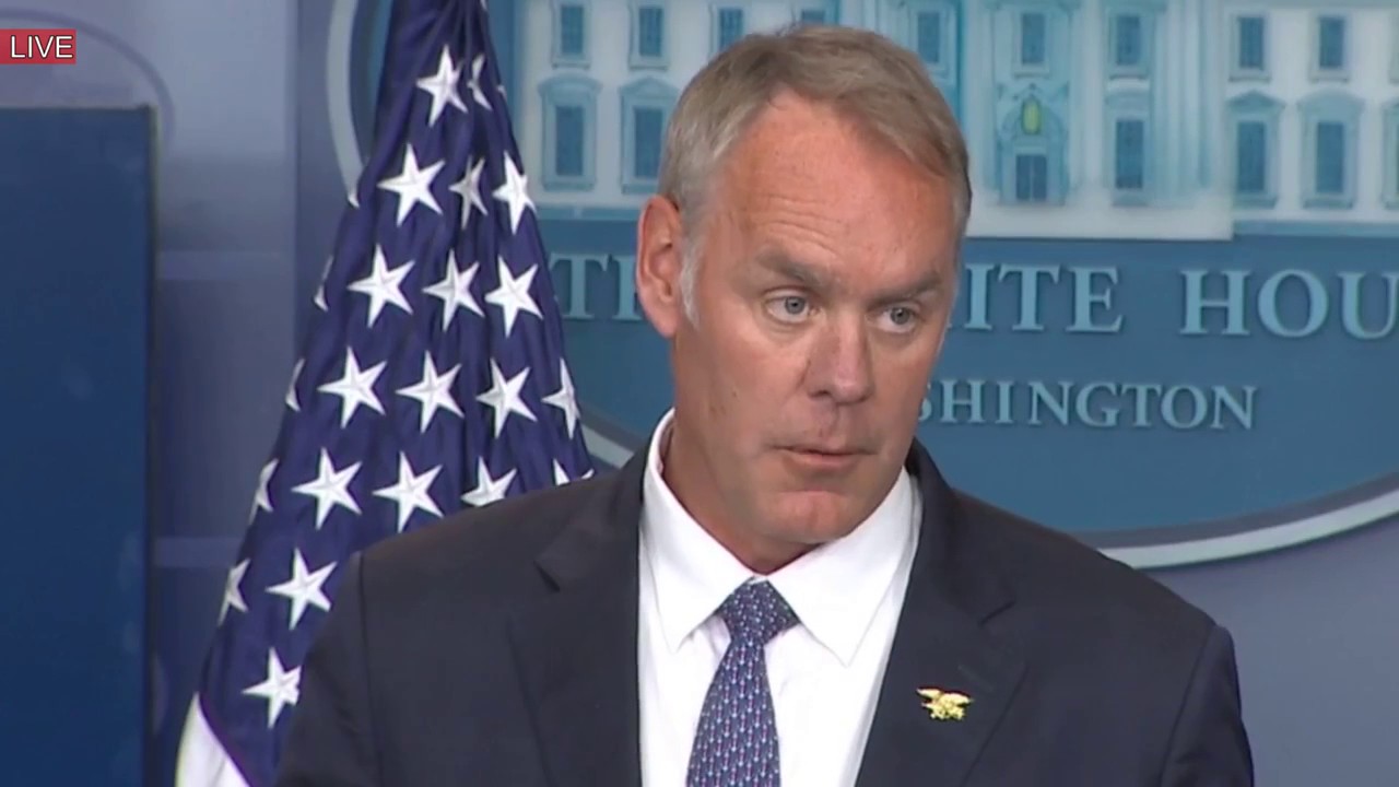 Ryan Zinke Speech at Donald Trump Press Secretary Sean Spicer Press Briefing