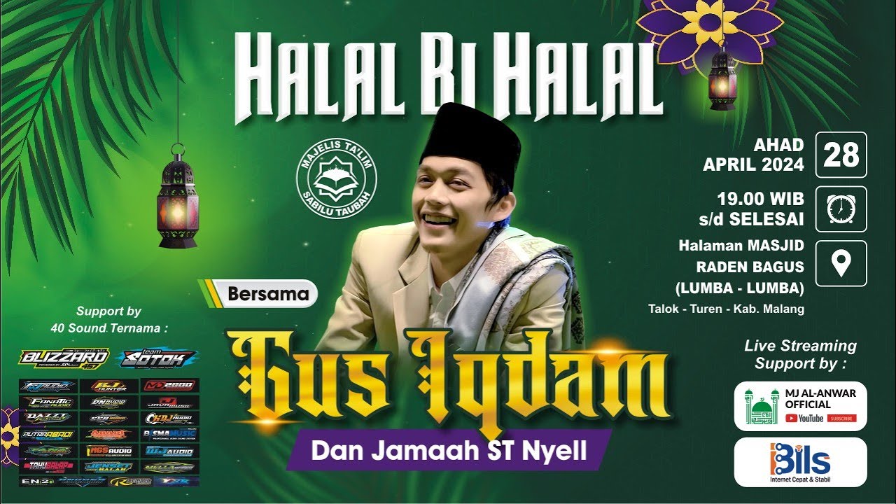 [LIVE] HALAL BI HALAL BERSAMA GUS IQDAM DAN JAMAAH ST NYELL DI TALOK-TUREN MALANG 28 APRIL 2024