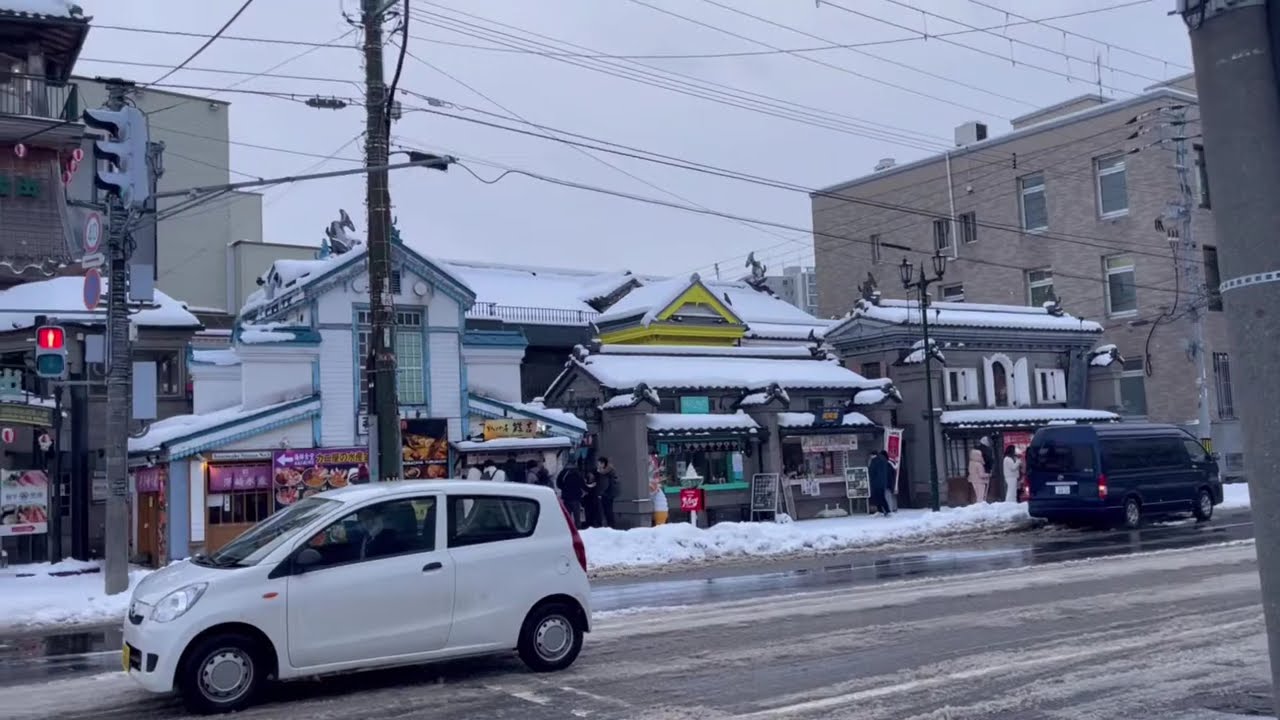 A WINTER TRAVEL of OTARU in HOKKAIDO JAPAN/ walking tour & road trip to OTARU AQUARIUM.. 2022 Dec.