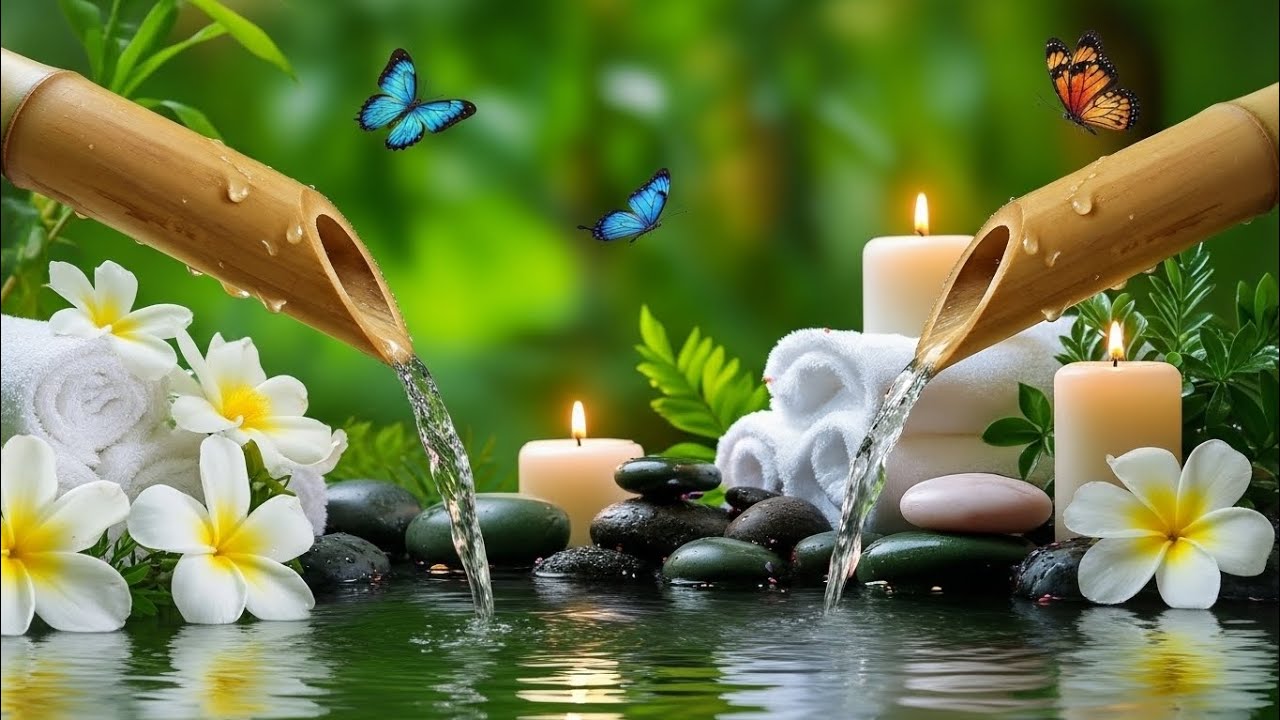 Beautiful Relaxing Music 🌿 Nature Sounds, Meditation Music, Spa Music, Calming Piano, Bamboo